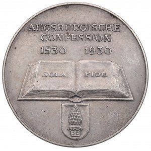 Nemecko, medaila k 400. výročiu Augsburského vyznania 1930