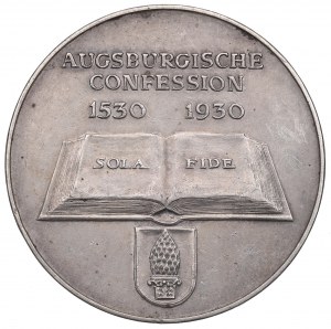 Německo, medaile k 400. výročí Augsburského vyznání 1930