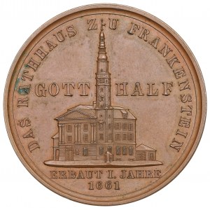Silésie, Ząbkowice Śląskie - médaille de la destruction de la ville 1858
