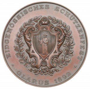 Switzerland, Shooting festival medal 1892