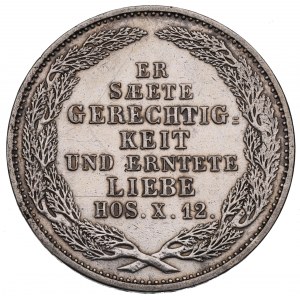 Nemecko, Sasko, 1/6 thalier 1854 - pri úmrtí kráľa