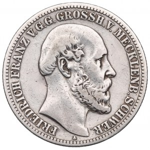 Německo, Meklenbursko-Schwerin, 2 značky 1876