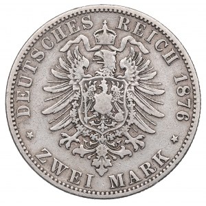 Germany, Mecklenburg-Schwerin, 2 mark 1876