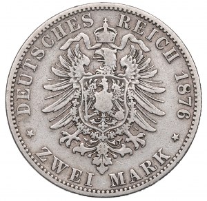 Germany, Mecklenburg-Schwerin, 2 mark 1876