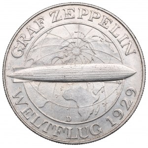 Allemagne, République de Weimar, 5 marques 1930 A Berlin - Graf Zeppelin
