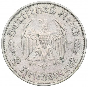 Německo, Třetí říše, 2 značky 1934 Schiller