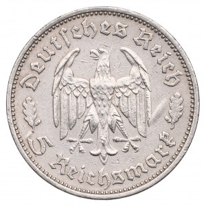 Allemagne, Troisième Reich, 5 marques 1934 Schiller