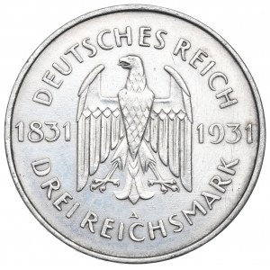Deutschland, Weimarer Republik, 3 Mark 1931 Stein