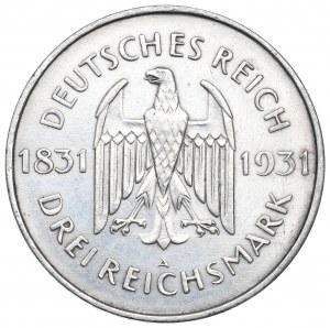 Německo, Výmarská republika, 3 marky 1931 Stein