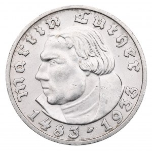 Germany, 5 mark 1933 D, Munich - Luther