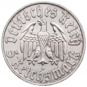 Germany, 5 mark 1933 D, Munich - Luther