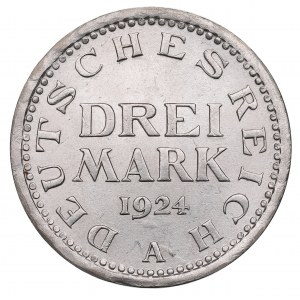 Niemcy, Republika Weimarska, 3 Marki 1924