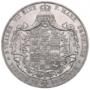Nemecko, Prusko, 2 toliare=3-1/2 guldenov 1854