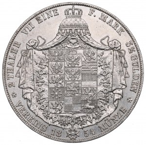 Německo, Prusko, 2 tolary=3-1/2 guldenů 1854