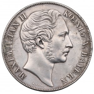 Germania, Baviera, tallero=2 fiorini 1855