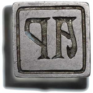 Germania, Pistone per francobolli con iniziali AP - argento