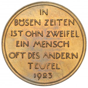 Niemcy, medal inflacyjny 1923