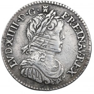 Francja, Ludwik XIV, 1/12 ecu 1660, Limoges