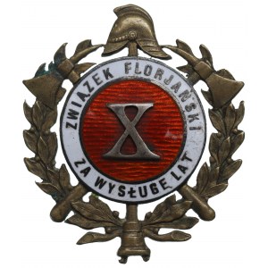 II RP, Odznaka Związek Floriański za wysługę lat