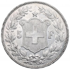 Szwajcaria, 5 Franków 1890