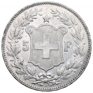 Suisse, 5 Francs 1890