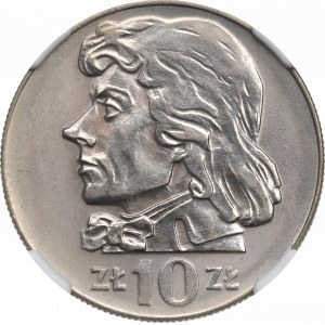 Peoples Republic of Poland, 10 zloty 1973 Kosciuszko - NGC MS63