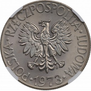 PRL, 10 złotych 1973 Kościuszko - NGC MS63