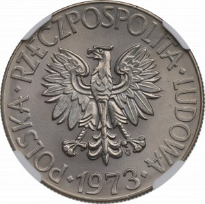 PRL, 10 złotych 1973 Kościuszko - NGC MS63