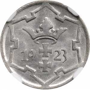 Wolne Miasto Gdańsk, 5 fenigów 1923 - NGC MS64
