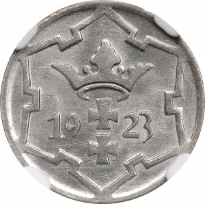 Free City of Danzig, 5 pfennig 1923 - NGC MS64