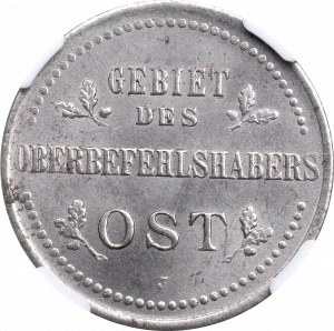 Ober-Ost, 3 kopejky 1916 J, Hamburg - NGC MS61