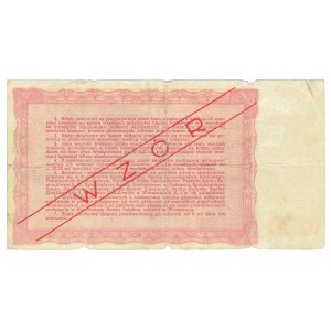 Příjmový lístek MODEL, emise IV, série D - 5 000 zlotých 1948