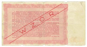 Treasury Ticket MODEL Issue IV, Series D - 5,000 zloty 1948.