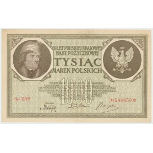 II RP, 1000 poľských mariek 1919 ZAB