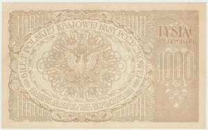 II RP, 1000 polnische Mark 1919 ZAB