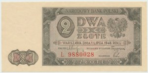 PRL, 2 Zloty 1948 L