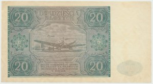 PRL, 20 złotych 1946 D