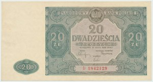 PRL, 20 zloty 1946 D