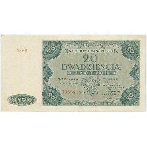 People's Republic of Poland, 20 zloty 1947 B