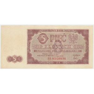 PRL, 5 Zloty 1948 AA