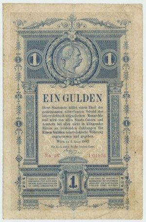 Austria, 1 guilder 1882