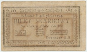 Kosciuszko uprising, 4 zloty 1794