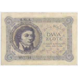 II RP, 2 Zloty 28. Februar 1919 S. 85. A