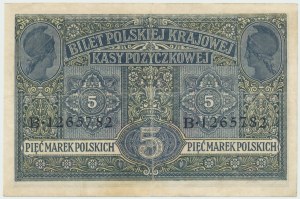 GG, 5 mkp 1916 B - Všeobecné lístky
