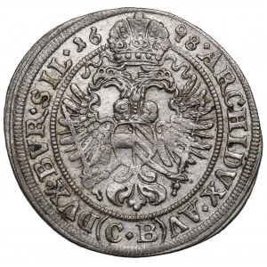 Schlesien under Habsburgs, Leopold I, 3 kreuzer 1698, Brieg
