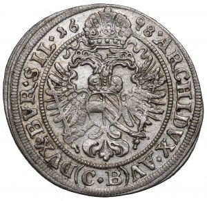 Schlesien unter habsburgischer Herrschaft, Leopold I., 3 krajcary 1698, Brzeg - unbeschrieben