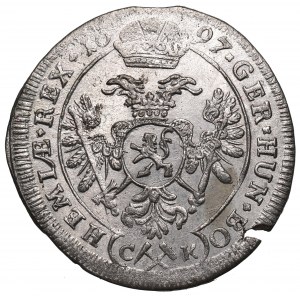 Čechy pod vládou Habsburgovcov, Leopold, 3 Krajcars 1697, Kutná Hora