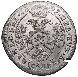 Čechy pod vládou Habsburků, Leopold, 3 Krajcars 1697, Kutná Hora