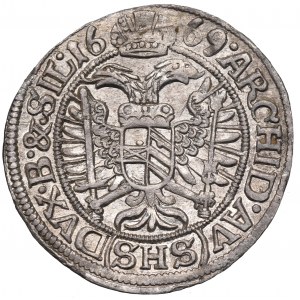 Slesia sotto il dominio asburgico, Leopoldo I, 3 krajcary 1669, Wrocław - non descritta