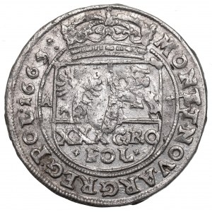 Jan II Kazimierz, Tymf 1665, Bydgoszcz - nieopisany KRZYŻYKI
